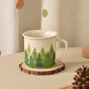 マグカップ おしゃれ 陶器 大きい 可愛い コップ クリスマス 植物柄 コーヒーカップ 焼き物 陶芸 INS風 蝶々柄 和食器 モダン マグ 美しい 森 柄 コーヒー