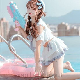 新作セーラ服水着かわいいゆめ萌コスプレ 原宿風 水着 学生 ガール パンツ付き 2点セット