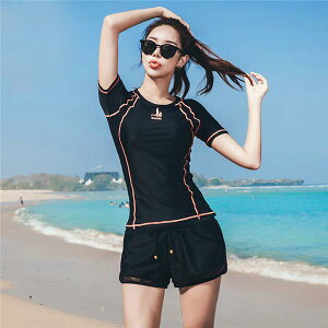 スポーツ 水着 体型カバー レディース フィットネス水着 2点セット ショートパンツセパレート フィットネス ママ水着 ジム運動用