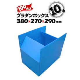 プラダンボックス A式 ミカン箱仕様100サイズ380mm×270mm×高さ290mm10箱通い箱として ダンボール箱の代わりに 軽量 プラスチック段ボール素材