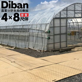 ウッドプラスチック 農業分野専用 敷板 Diban ディバン厚型 厚み15mm（表面凸部分2mm）1219×2438（4×8尺）重量 39kg（+−5％）樹脂製敷板 国産