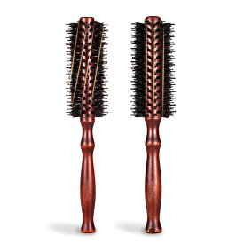 【送料無料】ヘアブラシ 豚毛 ロールブラシ 前髪 艶髪 ブロー 天然 豚毛 櫛 くし カールブラシ ブローブラシ ヘアセット 巻き髪 コスメ 美容 ヘアケア ブタゲ LaLUCA クシ 頭皮 ブロー キューティクル 静電気 パッティング 螺旋 クセ毛 くせ毛