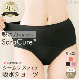 ＼まとめ買いSALE／吸水ショーツ サニタリーショーツ シームレス 2~4枚セット 綿 コットン ショーツ レディースショーツ サニタリー 女性用下着 深め 深履き お尻すっぽり 深ばき ハイウエスト シームレスパンツ 無地 女性 大きいサイズ 通気 伸縮性 シンプル rische.