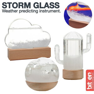�X�g�[���O���X BITTEN �r�g�D�� STORM GLASS WEATHER STATION �X�g�[���N���E�h / ���[�� �J�N�^�X �E�F�U�[�X�e�[�V���� �ȈՋC�ۊϑ� �Ȋw�ߋ� �����y �������͂�