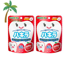 【楽天スーパーSALE特別価格 10%OFF】雪印ビーンスターク ハキラ リンゴ味 60粒入 [2個セット] MH:4987493011248