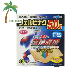 【第2類医薬品】オムニードFBプラスターα 8枚×5袋入【追跡可能メール便】【送料無料】JAN:4987373074684