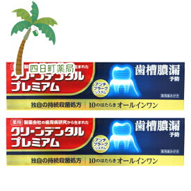 【スーパーSALE限定10%OFF】【楽天Pay利用でP10倍】クリーンデンタルプレミアム 100g [2個セット] C:4987107632104 医薬部外品