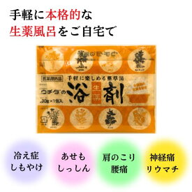 【医薬部外品】 ウチダの浴剤 30g 1包 お試し1回分