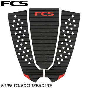 FCS エフシーエス　デッキパッド Toledo Tread-Lite Charcoal/Red