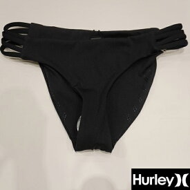 HURLEY WOMENS MAX SOLID MODERATE BOTTOM レディース/水着 S BLK (上下ばら売り）