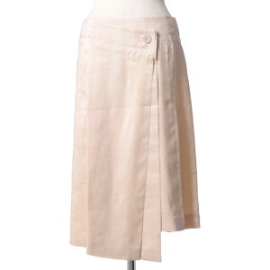 �N���X�g�t�����[�� (CHRISTOPHE LEMAIRE) ���b�v�I�[�o�[�X�J�[�g �V���N �o�i�i w151sk03cl028520 2015SS ���f�B�[�X�t�� �������� �y���K�戵�z