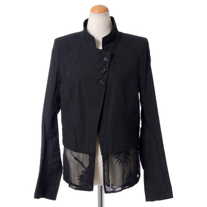 楽天市場】アンドゥムルメステール (ann demeulemeester) シフォン裾  