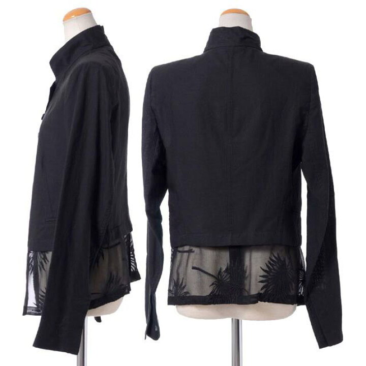 楽天市場】アンドゥムルメステール (ann demeulemeester) シフォン裾  