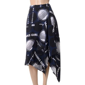 �X�e���}�b�J�[�g�j�[ (stella mccartney ) ���b�Z�[�W�v�����g�X�J�[�g �V���N �l�C�r�[469085sia651000 2017SS ���f�B�[�X�t�ĐV�� �������� ���K�戵