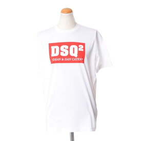 ディースクエアード (Dsquared2) DSQ2ロゴ入りTシャツ コットンジャージー ホワイトs72gd0080100 2018SS レディース春夏新作 送料無料 正規取扱