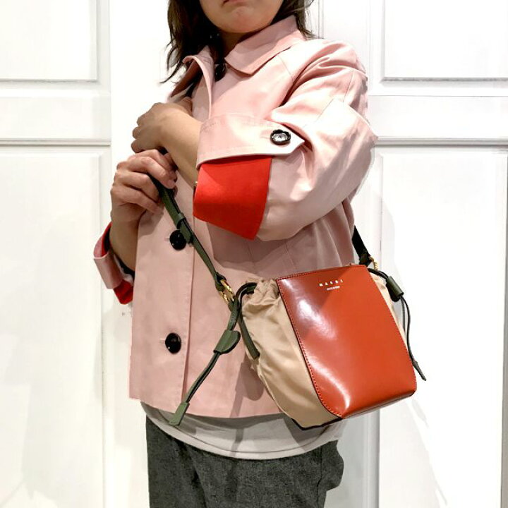 楽天市場】マルニ (Marni) ショルダーバッグ カーフスキン レッド 