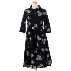 �A�[�f�� (ERDEM) �V���c�݃����s�[�X �R�b�g�� �u���b�N�K�N�h�J21597bfcfcblack 2021AW ���f�B�[�X�H�~�V�� �������� ���K�戵