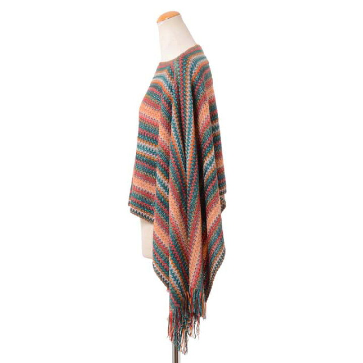 楽天市場】ミッソーニ (Missoni) ニットポンチョ 羊毛ラメミックス 