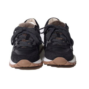 ブルネロクチネリ (Brunello Cucinelli) レザースニーカー スエード ブラックmzsfg2289c101 2022AW レディース秋冬新作 送料無料 正規取扱