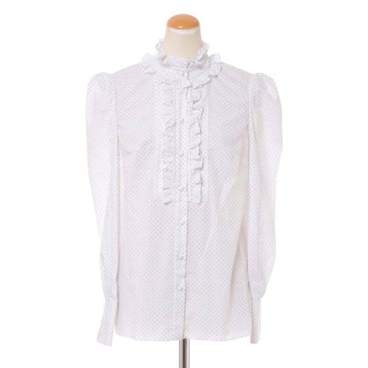 楽天市場】アーデム (ERDEM) スタンドフリルブラウス コットン 