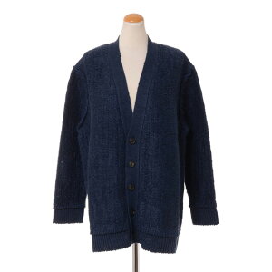 メゾン マルジェラ (Maison Margiela) ウーブンカーディガン ヘンプコットン ネイビーs51hp0002509f 2023SS レディース春夏新作 送料無料 正規取扱