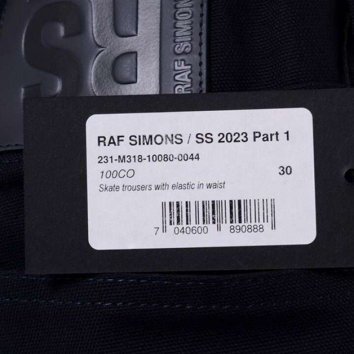 楽天市場】ラフシモンズ (RAF SIMONS) Skate trousers with elastic in 