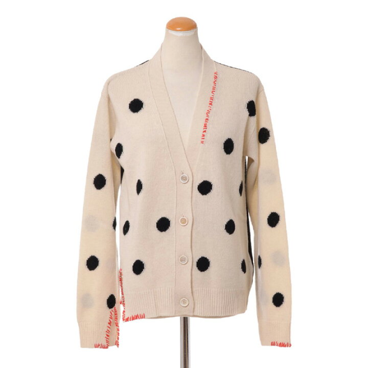 マルニ カーディガン 水玉 MARNI マルニ カーディガン XS 赤 【古着  