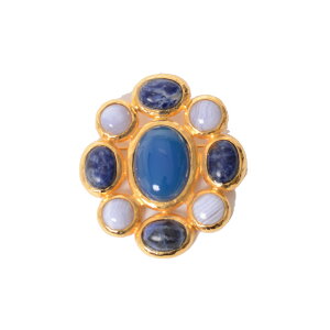 �t�B���b�v�t�F�����f�B�X (Philippe Ferrandis) 9�X�g�[���u���[�` �V�R�΂Ȃ� �u���[brochegems30blue 2024SS ���f�B�[�X�t�ĐV�� �������� ���K�戵