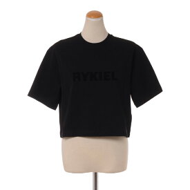 ソニアリキエル (SONIA RYKIEL) ショートロゴT コットン ブラック8191441308 2024SS レディース春夏新作 送料無料 正規取扱