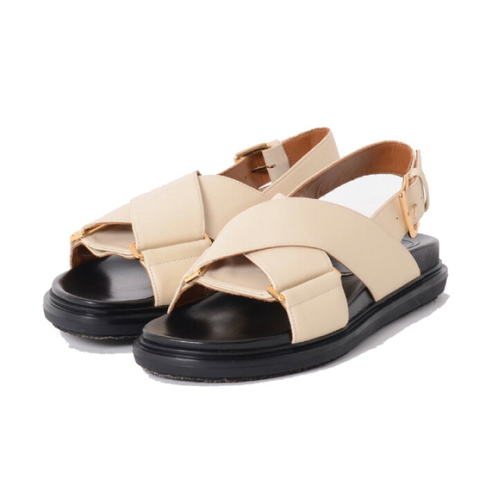 楽天市場】マルニ (Marni) フスベットサンダル 牛革 ホワイト 