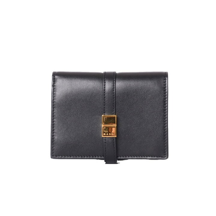 楽天市場】マルニ (Marni) 二つ折り財布 スムースレザー ブラック 