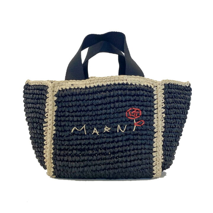 楽天市場】マルニ (Marni) ダブルハンドルかごバッグ ラフィア  