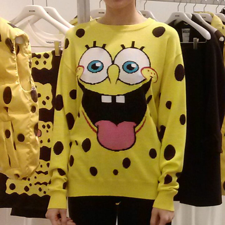 楽天市場】モスキーノ (Moschino) スポンジボブ長袖セーター ウール  