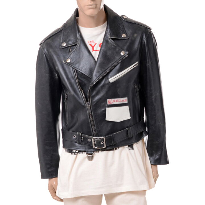 楽天市場】ラフシモンズ (RAF SIMONS) ショートダブルライダース  