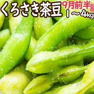 （朝採り農園直送便）新潟ブランド 本場 人気 黒埼 茶豆 GIマーク 9月前半発送 A級品 1kg ～ 4kg くろさ…