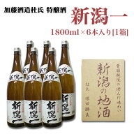 ★お勧め限定★（送料無料）新潟一 杜氏特醸 1800mlx 6本 新潟地酒 晩酌 宴会 飲み会 日本酒 辛口 お酒 …