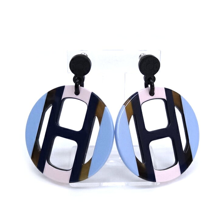 楽天市場】エルメス H エキップ バッファローホーン ピアス ラッカー 