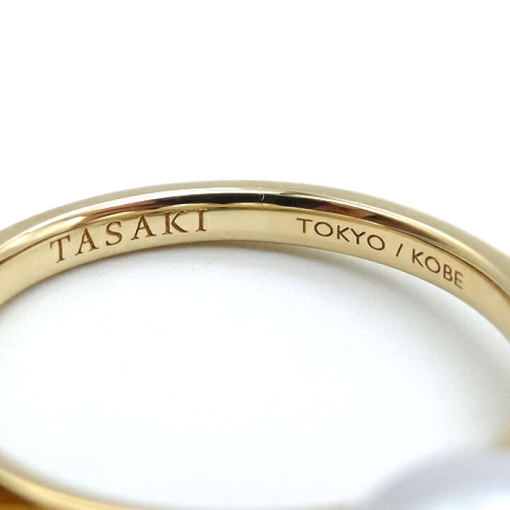 楽天市場】タサキ バランス エラ リング 真珠 K18YG パール:8.0mm 10号 