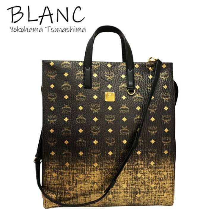 楽天市場】MCM 2WAY ハンドバッグ レザー ゴールド ブラック 