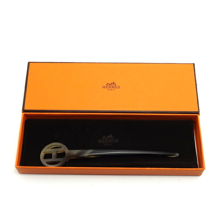 楽天市場】【中古】エルメス かんざし バッファローホーン Hロゴ 髪  