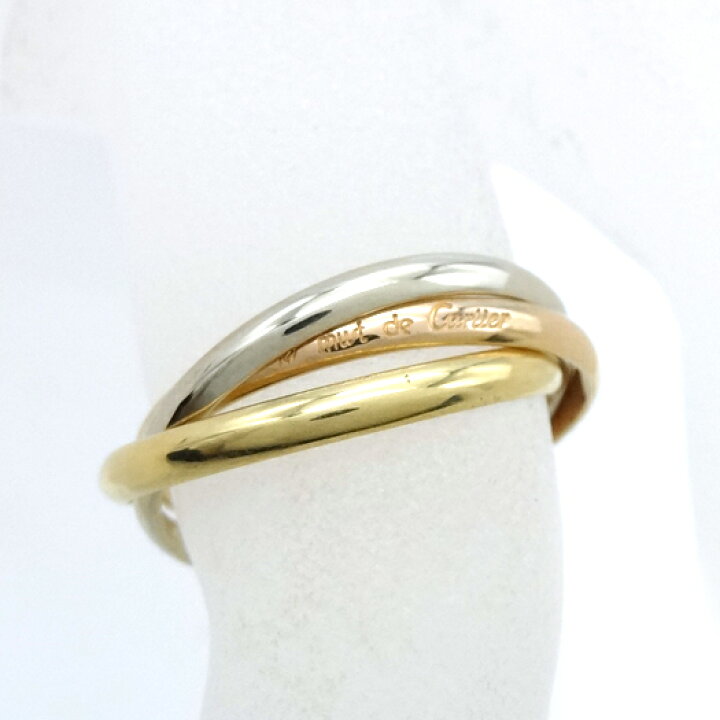 楽天市場】【中古】カルティエ トリニティ リング XS K18 スリーカラー  