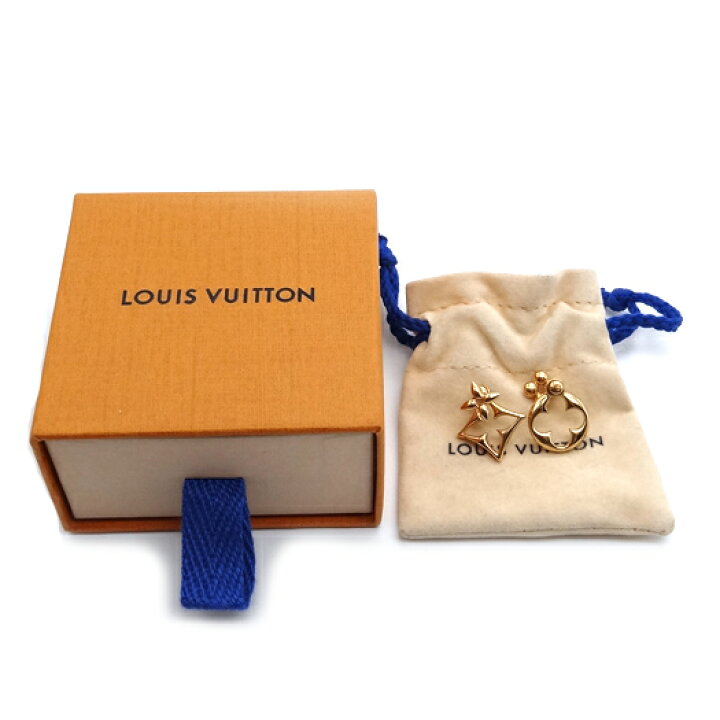 楽天市場】ルイヴィトン ピアス LV フラワーグラム メタル ゴールド  