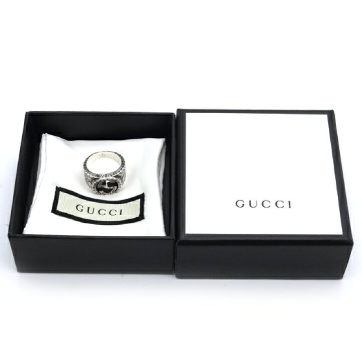 楽天市場】グッチ インターロッキングG アラベスク リング 約16.5号  