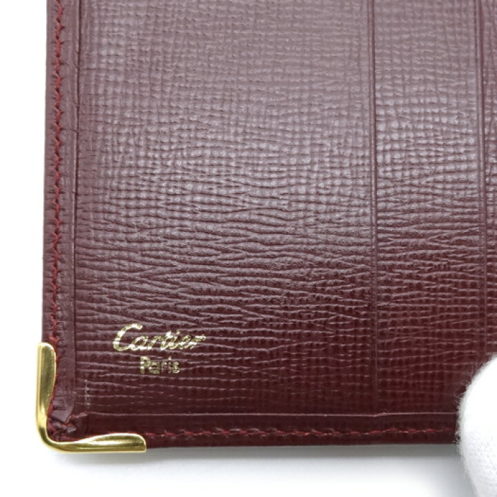 楽天市場】カルティエ マスト ドゥ カルティエ 二つ折り財布 レザー  