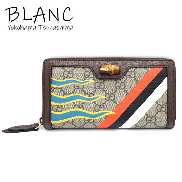 楽天市場】グッチ ダイアナ バンブー ラウンドファスナー長財布 GG  