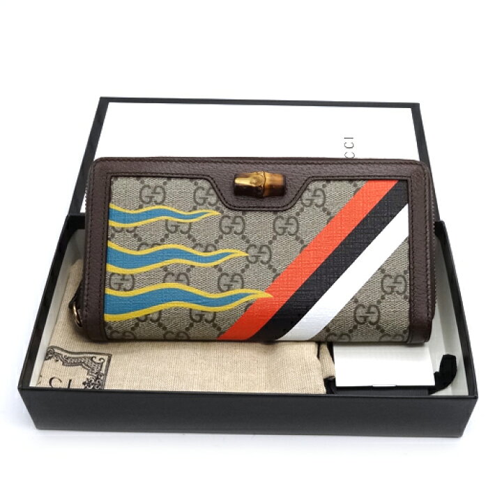 楽天市場】グッチ ダイアナ バンブー ラウンドファスナー長財布 GG  