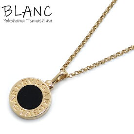 ブルガリ ブルガリ ネックレス K18イエローゴールド オニキス K18YG 42cm 44cm BVLGARI 横浜BLANC【中古】