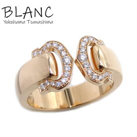 カルティエ ブークルセ ダイヤ リング K18ピンクゴールド K18PG ＃54 14号 指輪 CARTIER 横浜BLANC【中古】