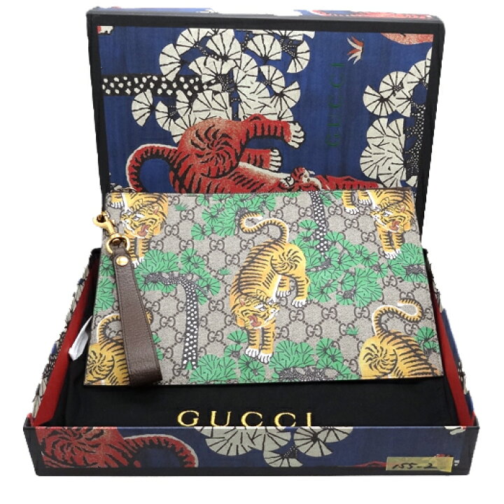 楽天市場】グッチ クラッチバッグ GGスプリーム ブラウン 451473  