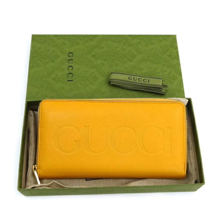 楽天市場】グッチ ロゴエンボス ジップアラウンドウォレット ラウンド  